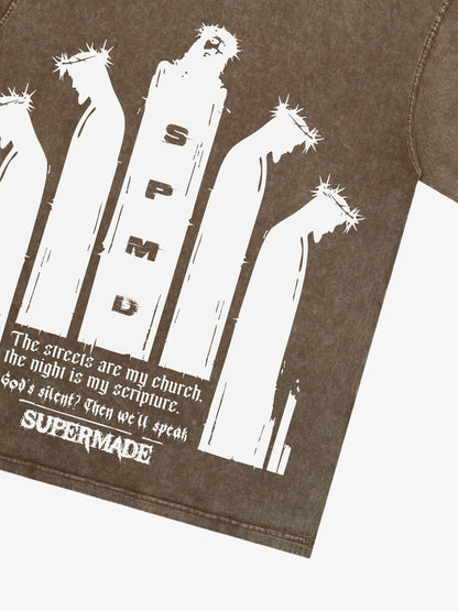 Original Saint Slogan Graphic T-Shirt 