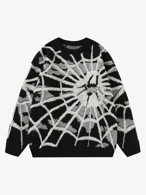Thesupermade Spider Knit Crew Neck Sweater 