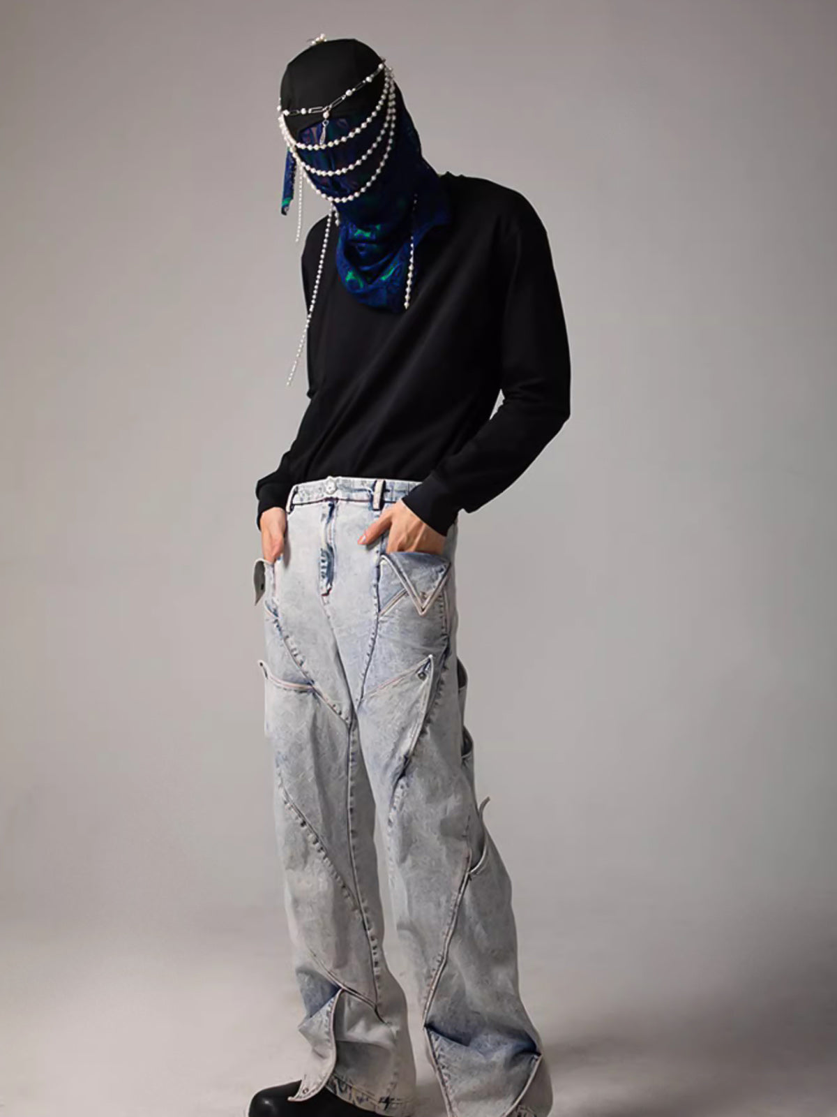 Thesupermade High Street Deconstructed Washed Jeans 