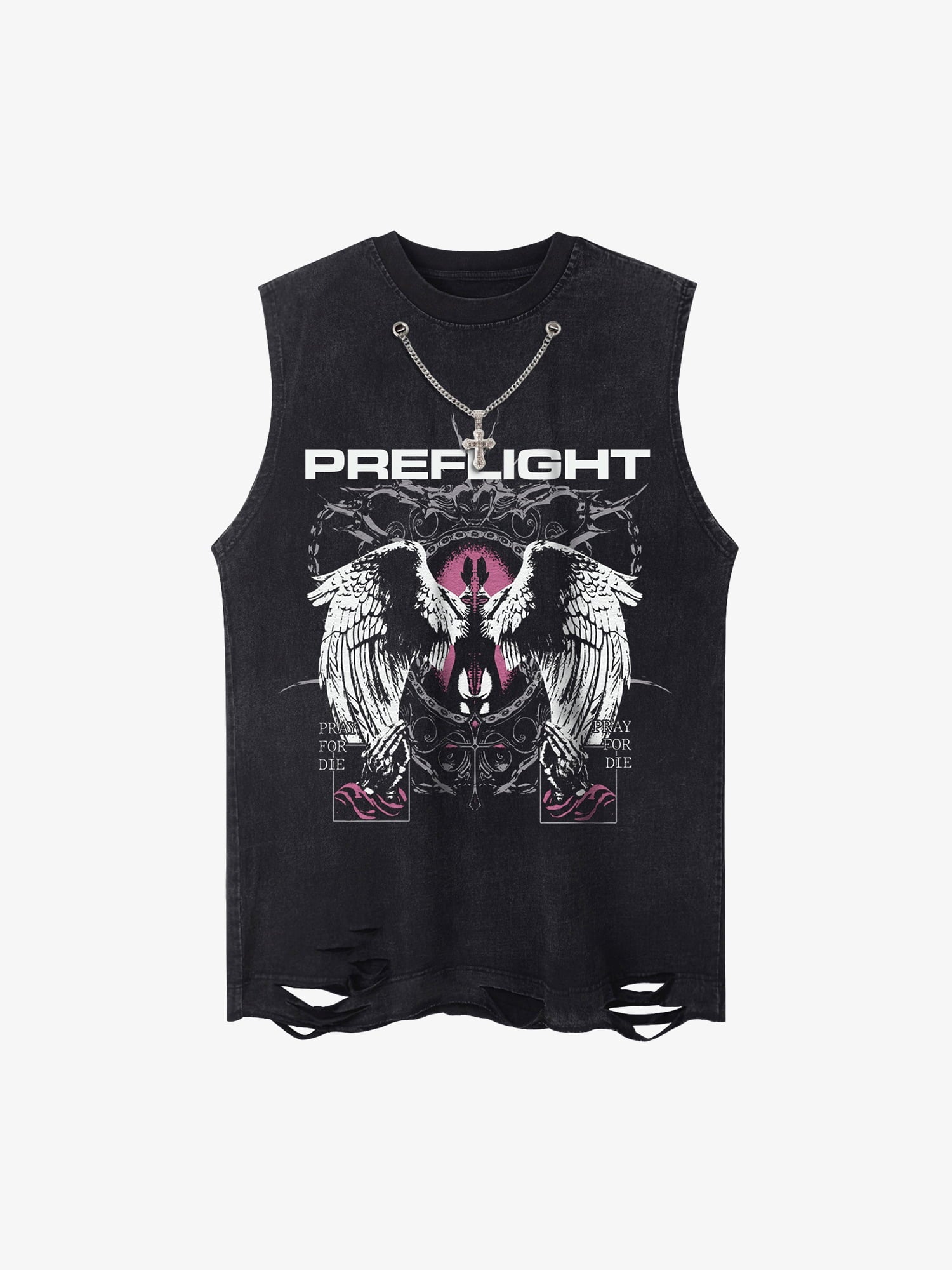 Thesupermade Angel Wings Street Rap Vest 
