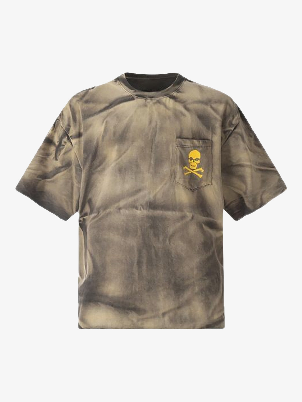 Tie-Dye Skull Print T-Shirt 