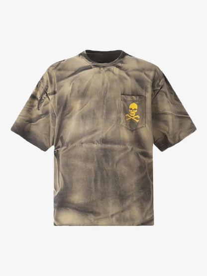 Tie-Dye Skull Print T-Shirt 