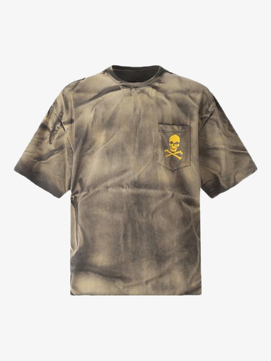 Tie-Dye Skull Print T-Shirt 