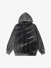 Thesupermade Tie-dye Contrasting Print Pullover Hoodie 
