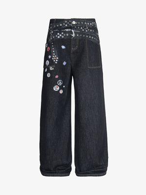 Print RO Style Baggy Jeans 