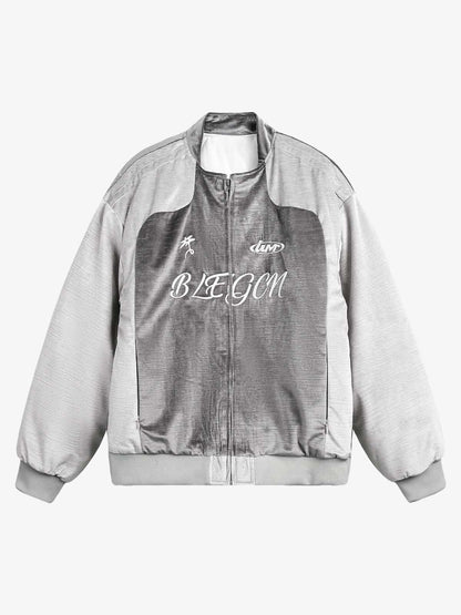Thesupermade Patchwork Embroidered Bomber Jacket 