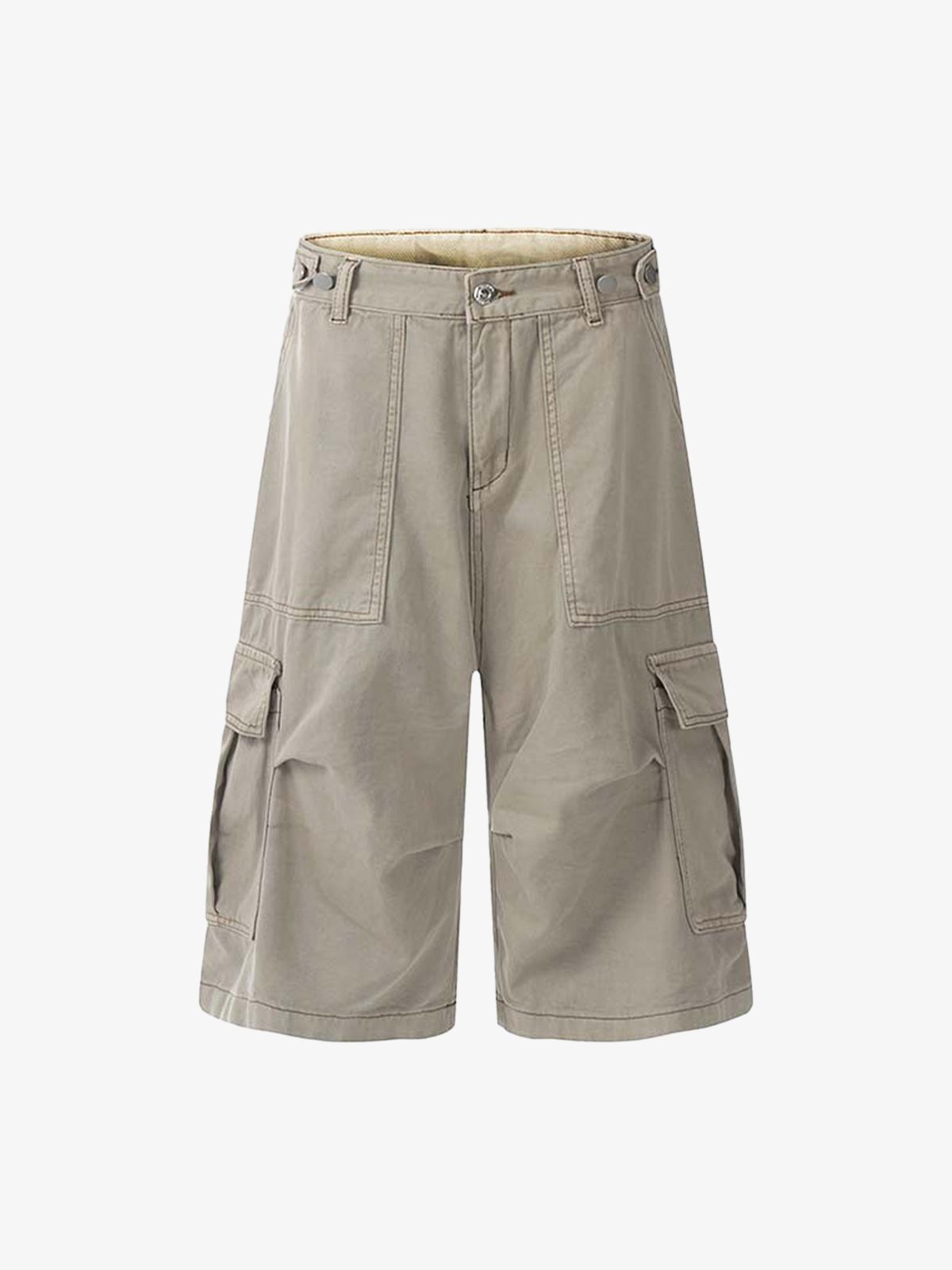Thesupermade High Street Multi-pocket Workwear Casual Jorts 