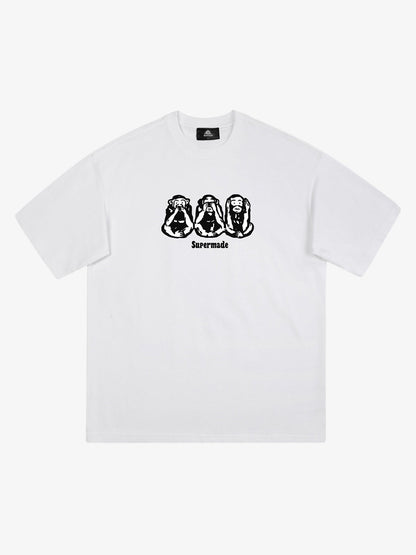 Thesupermade Monkey Print T-shirt 