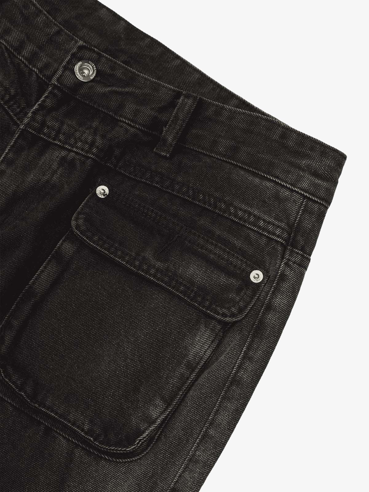Thesupermade Multi-pocket Zipper Design Washed Hip-Hop Jeans - 2112 
