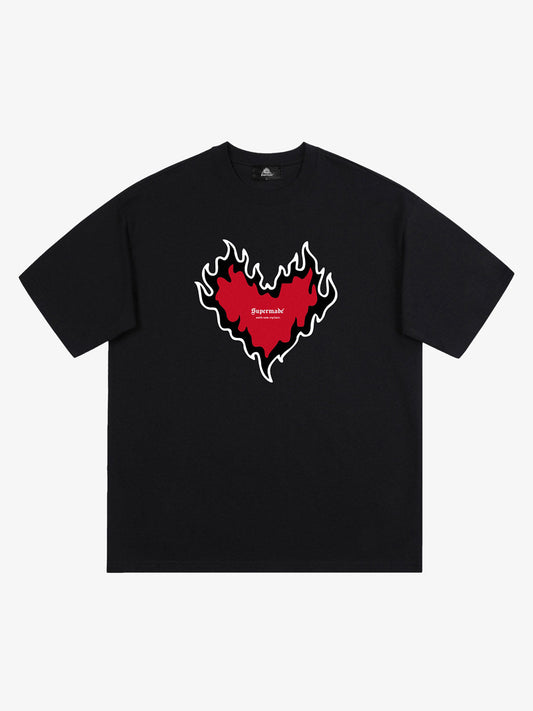 Thesupermade Heart Print T-shirt 