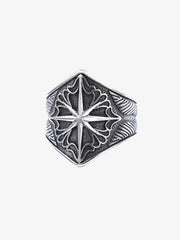 Star Engrave Steel Ring 