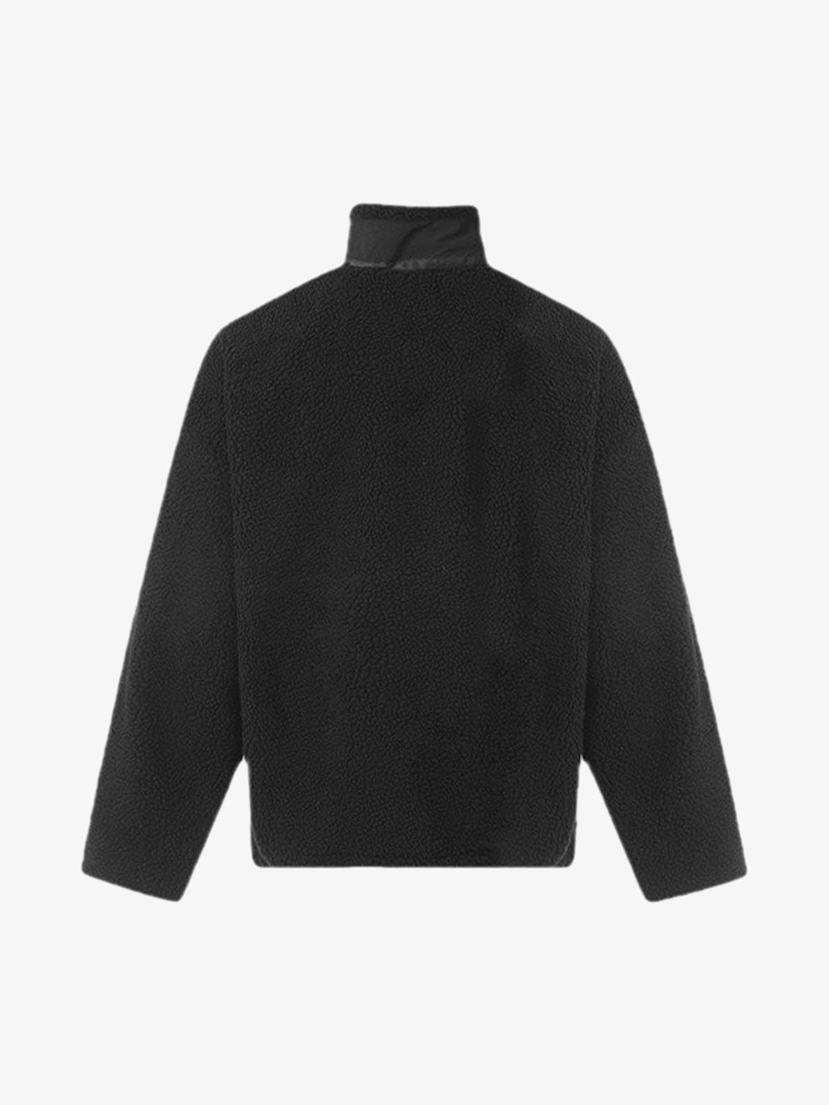 Thesupermade Jacquard Stand Collar Sherpa  Jacket 