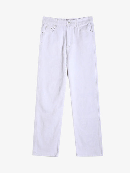 Thesupermade Burning Text Embroidered Letters Jeans -1478 