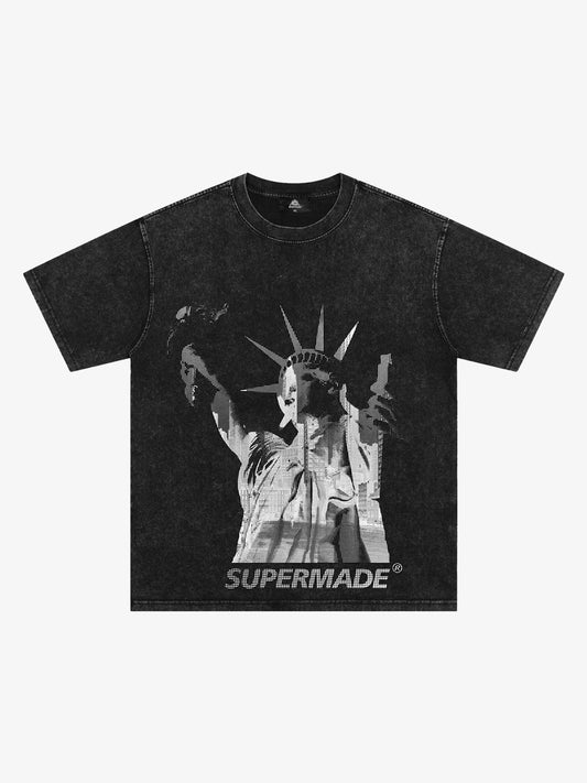 Original Statue of Liberty Independence Day T-shirt 
