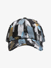 Distressed Abstract Print Baseball Cap 