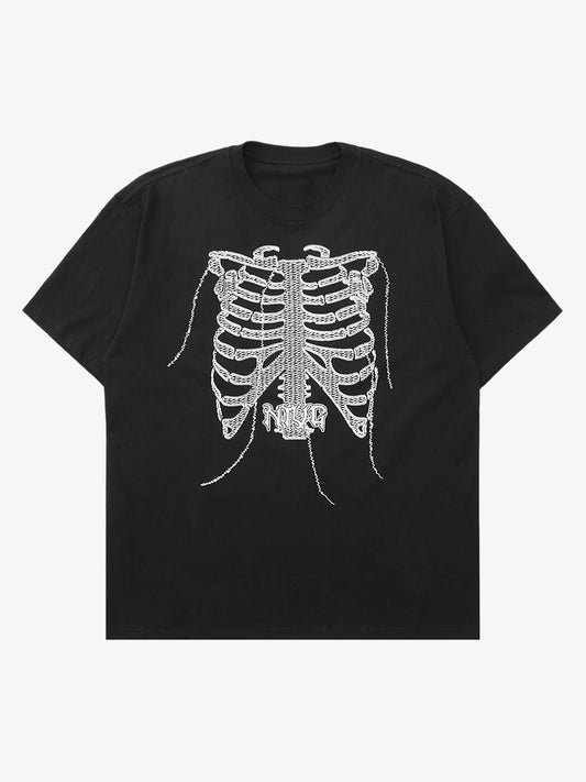 Thesupermade Street Skull Print T-shirt 