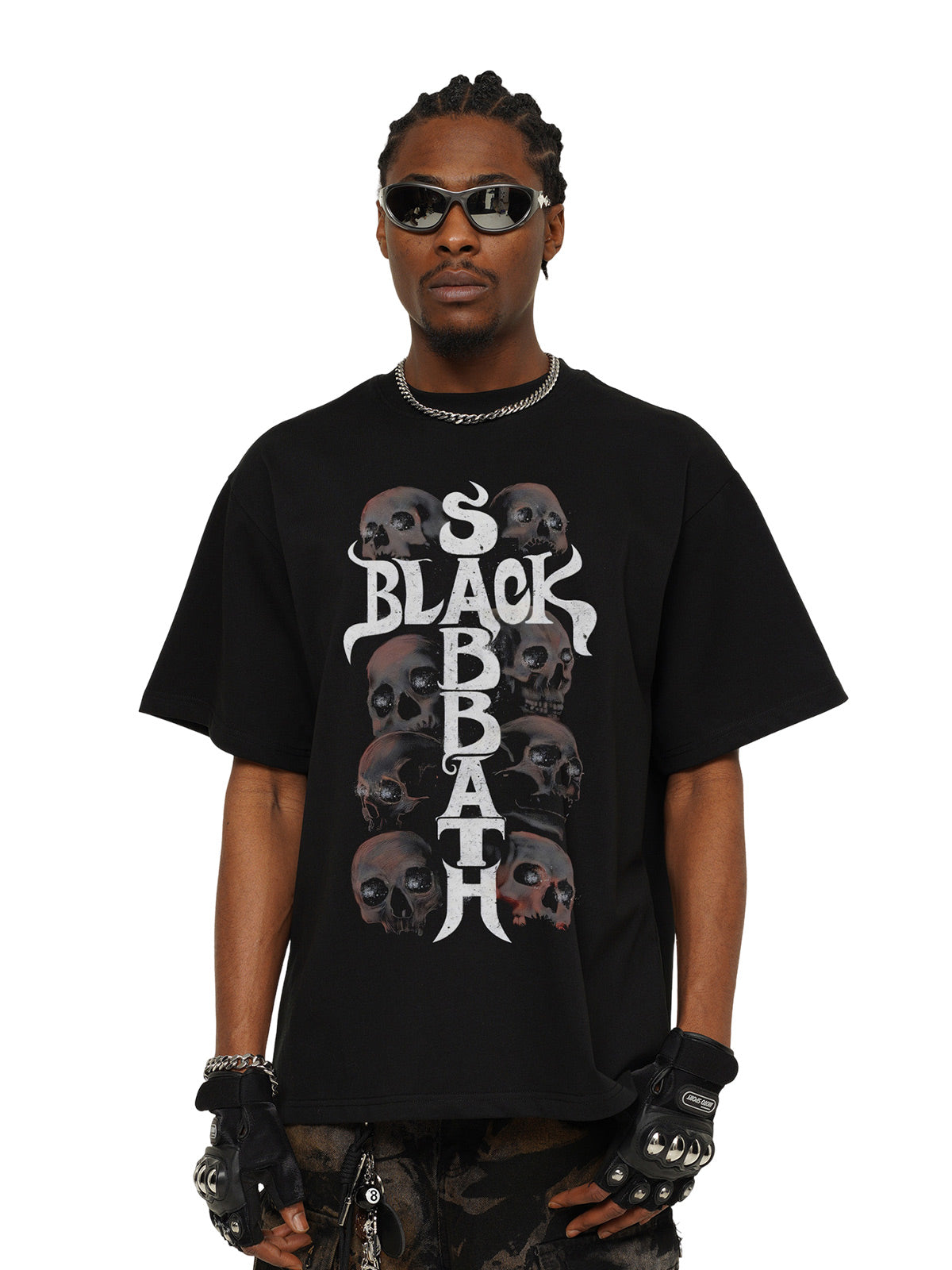 Street Skull Graphic T-Shirt 