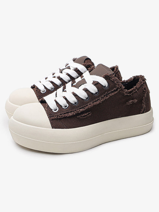 Street Beard Split Hole Sneakers 