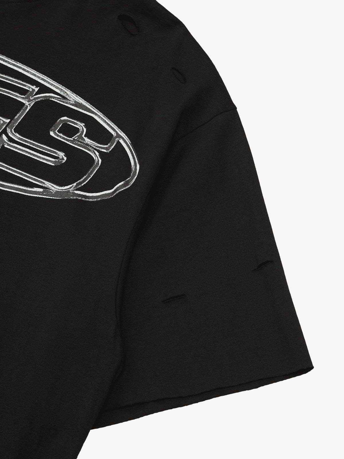 Thesupermade High Street Letter Print Short-sleeved T-shirt 
