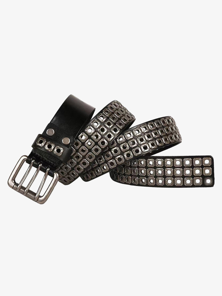 Gothic Dark Style Hollow Rivet Punk Belt - 1993 