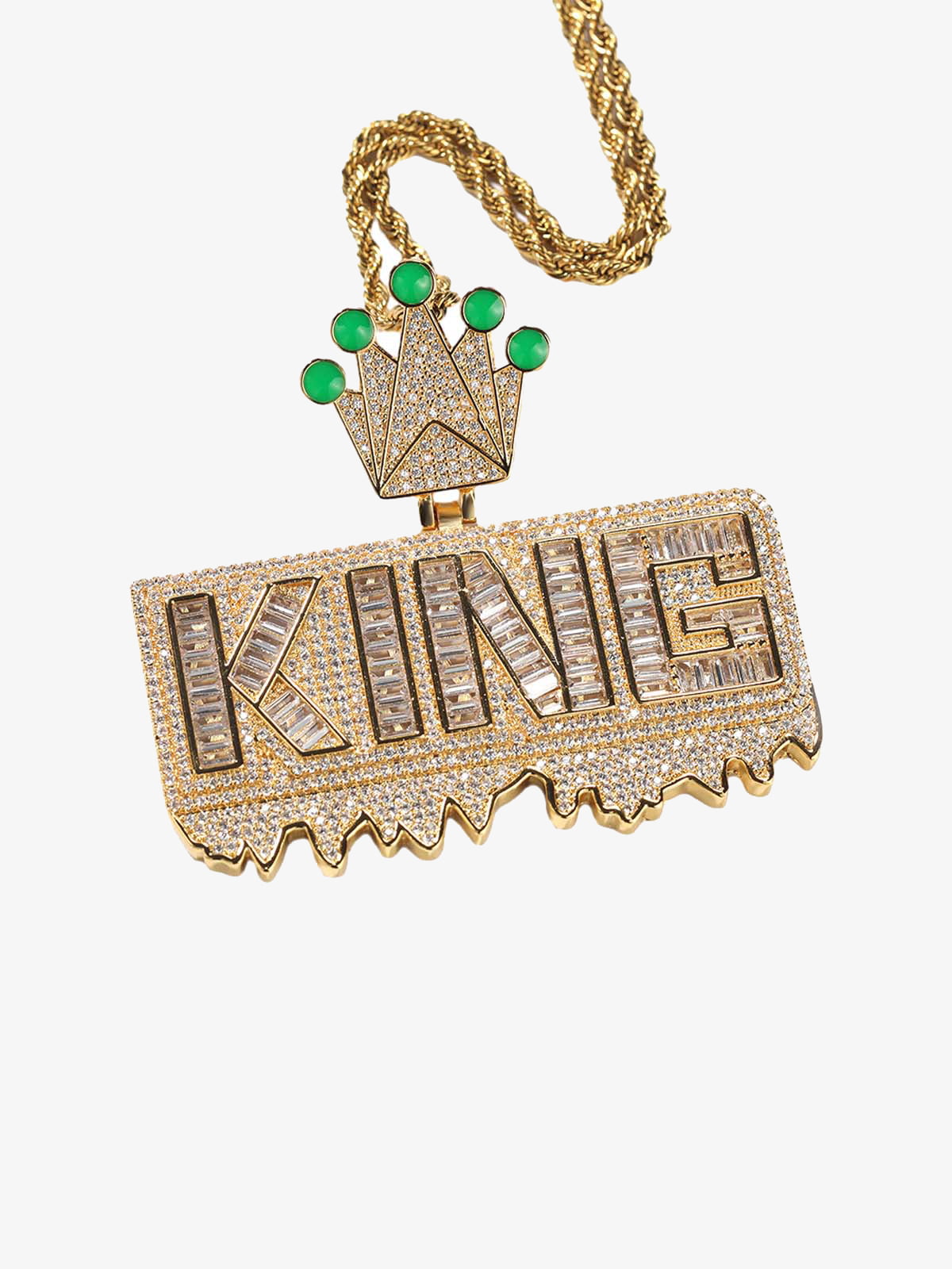 "KING" Crown Pendant Necklace 