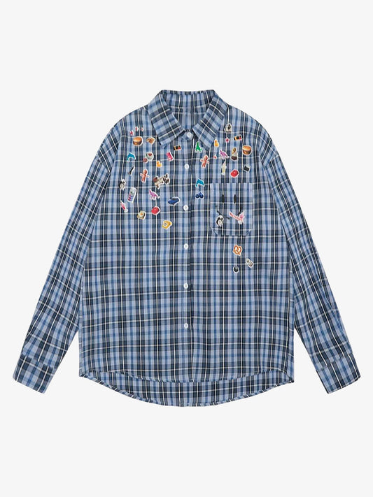 Street Retro Cleanfit Plaid Shirt 