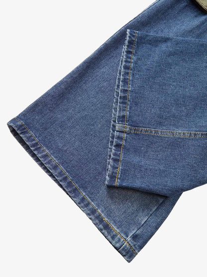 Thesupermade Homemade Large Pocket Cargo Jeans 