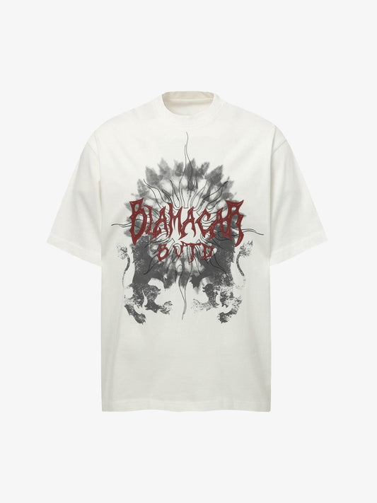 Distressed Batik Graphic T-Shirt 