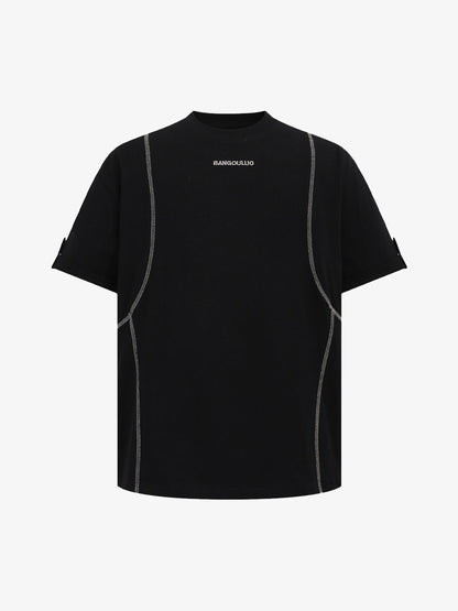 Retro Quilted Design T-shirt 