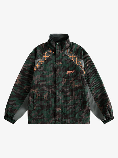 Thesupermade Camouflage Diamond Patchwork Jacket 
