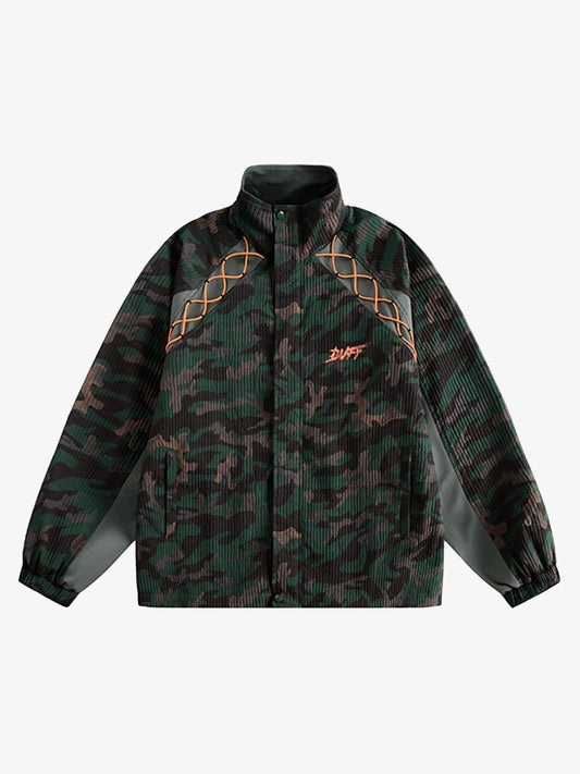 Thesupermade Camouflage Diamond Patchwork Jacket 