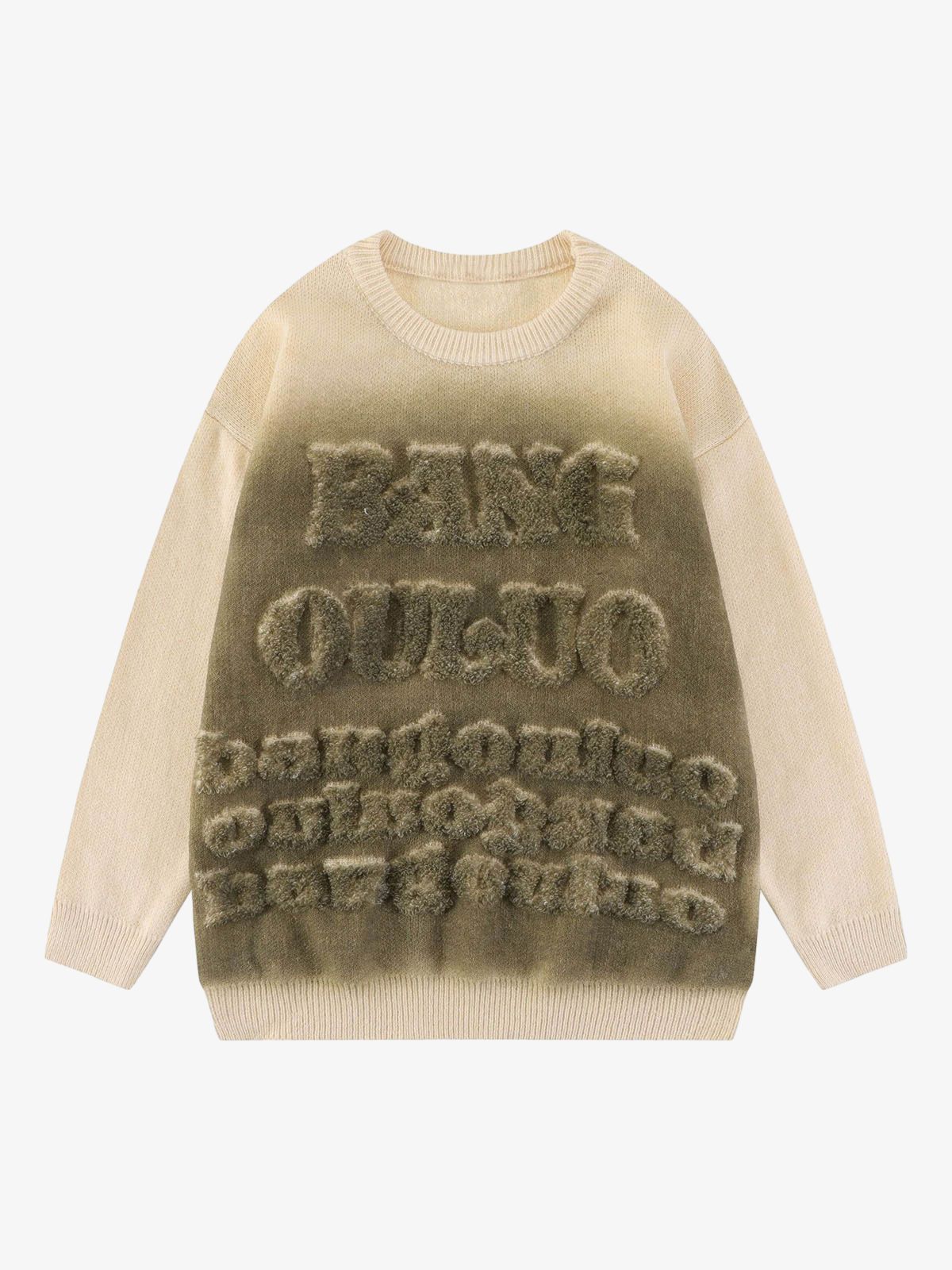 Thesupermade Retro Gradient Crewneck Sweater 