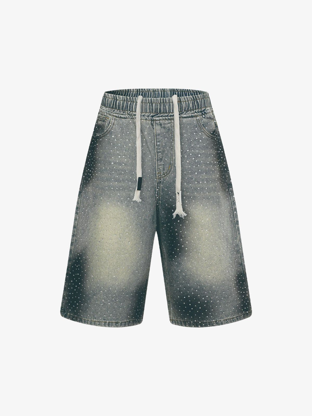 Heavy Diamond Drawstring Denim Jorts 