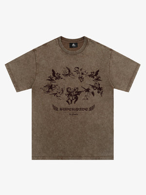 Original Vintage Angel Graphic Print T-Shirt 