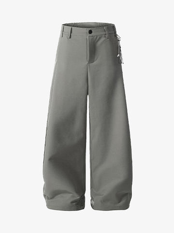 Elastic Waistband Barrel Pants - 2425 