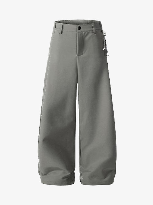 Elastic Waistband Barrel Pants - 2425 