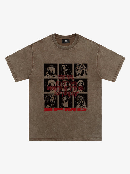 Original Saint Slogan Graphic T-Shirt 