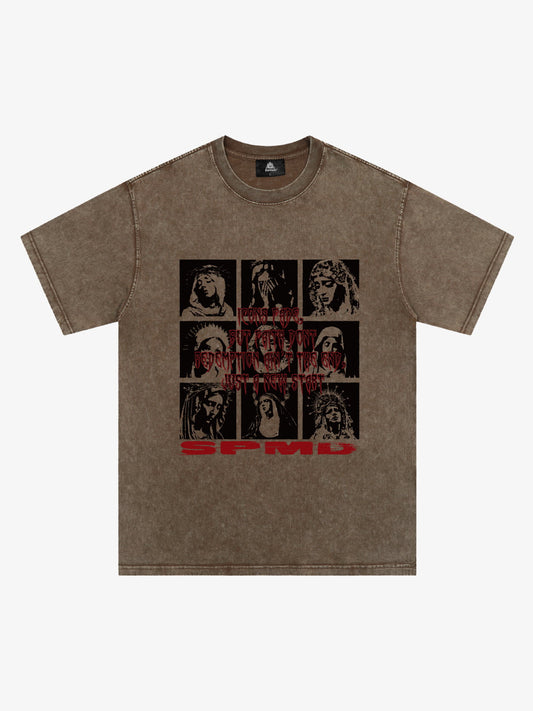 Original Saint Slogan Graphic T-Shirt 