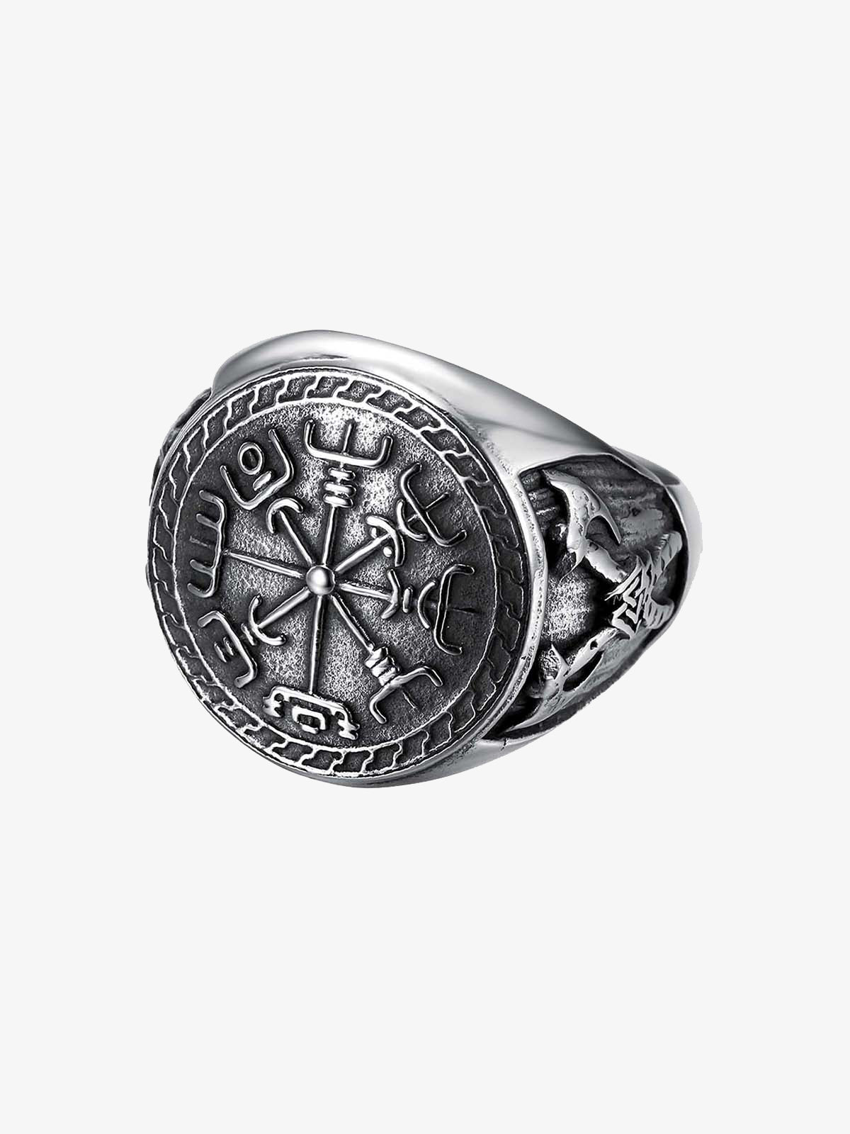 Engraved Stainless Steel Ring 