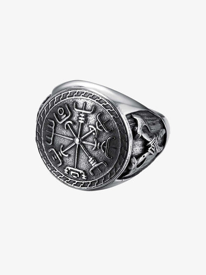 Engraved Stainless Steel Ring 