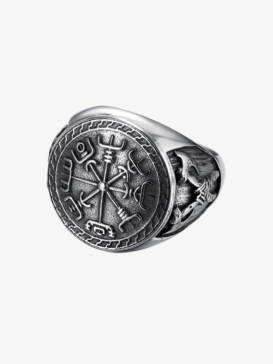 Engraved Stainless Steel Ring 