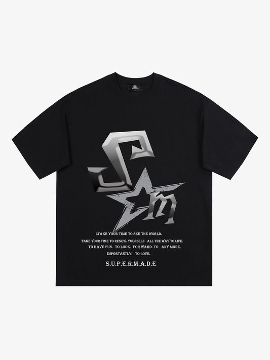 Thesupermad Logo Print T-shirt 