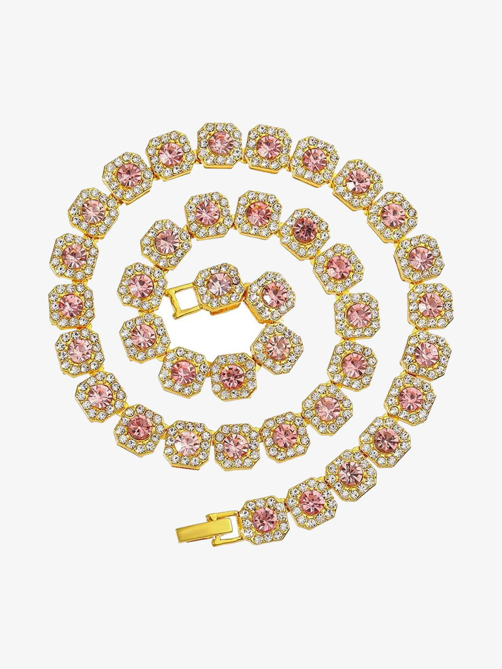 Thesupermade Round Diamond Cuban Necklace 