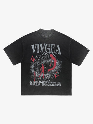 Washed Oversized Graphic T-Shirt 