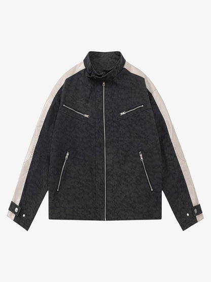 Matte PU Moto Leather Jacket 