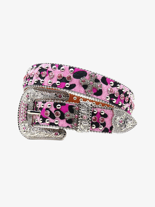 Punk Style Hotfix Rhinestone Belt 