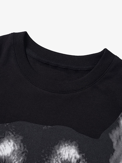 Thesupermade 3D Printed Doberman Dog Head Hip Hop T-shirt - 2063 