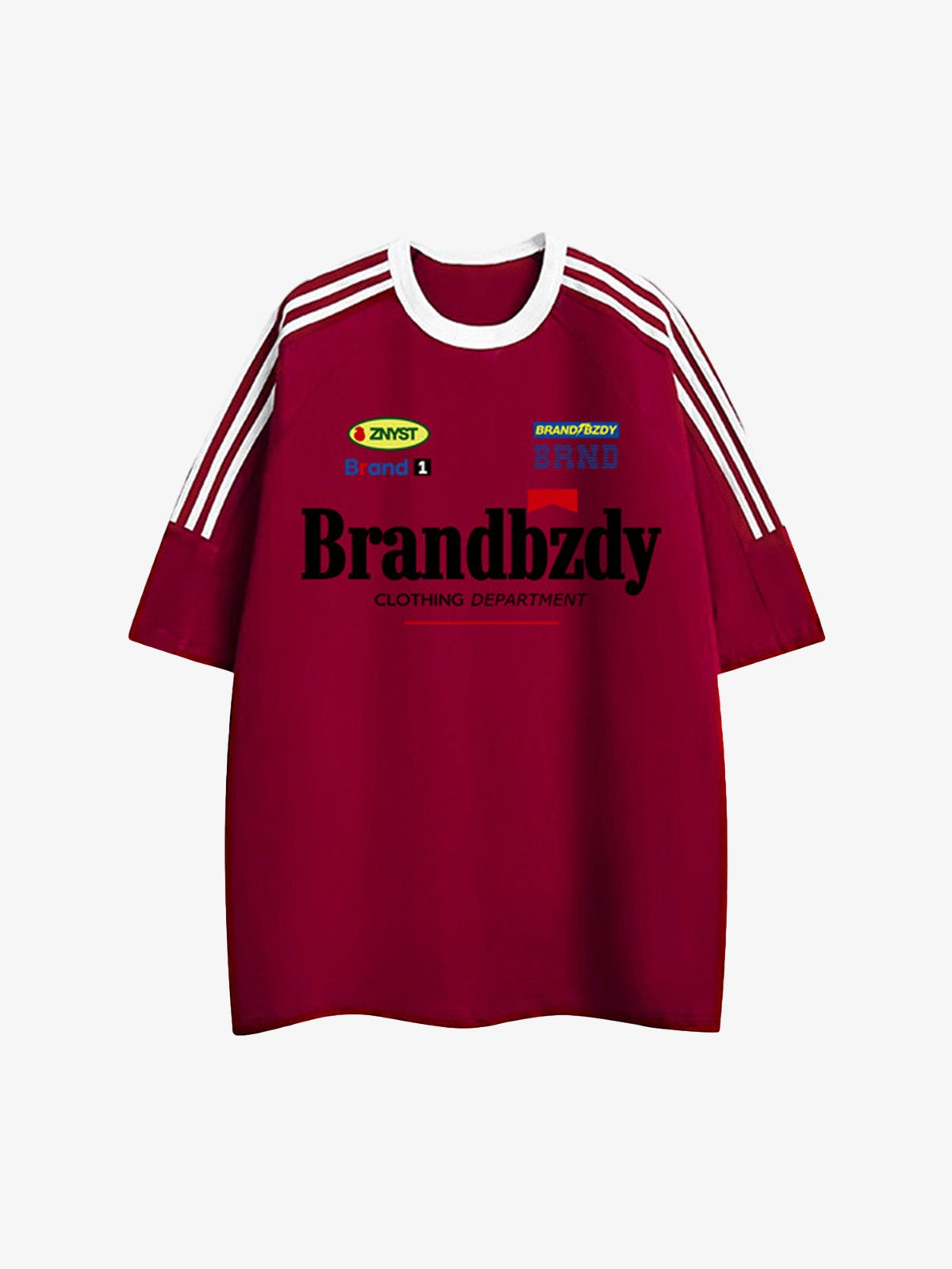 High Street Retro Badge Jersey T-shirt - 2084 