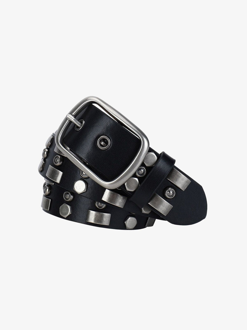 Punk Style Rivet PU Leather Belt 