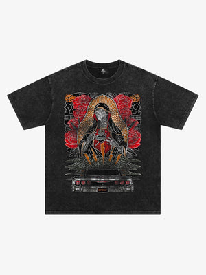 Original Vintage Virgin Mary Graphic T-Shirt 